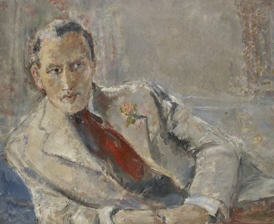 Geoffrey Hedley, c.1942 (tuval üzerine yağlı boya) by Dame Ethel Walker