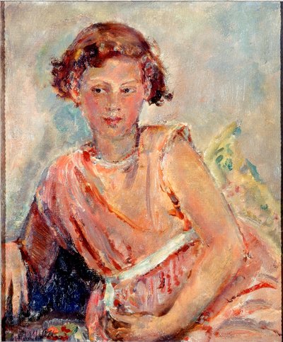 Dalgın Ruh Halinde (tuval üzerine yağlıboya) by Dame Ethel Walker
