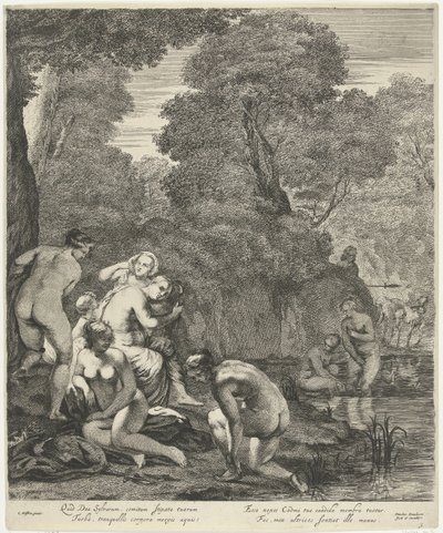 Actaeon tarafından keşfedilen Diana ve perileri by Dancker Danckerts