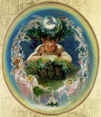 Faun ve Periler, c.1834 by Daniel Maclise