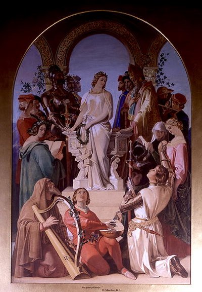 Şövalyelik Ruhu (tuval üzerine yağlı boya) by Daniel Maclise