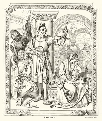 Şövalyelik (gravür) by Daniel (after) Maclise