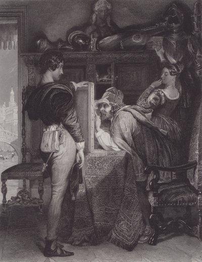 Salvator Rosa (gravür) by Daniel (after) Maclise