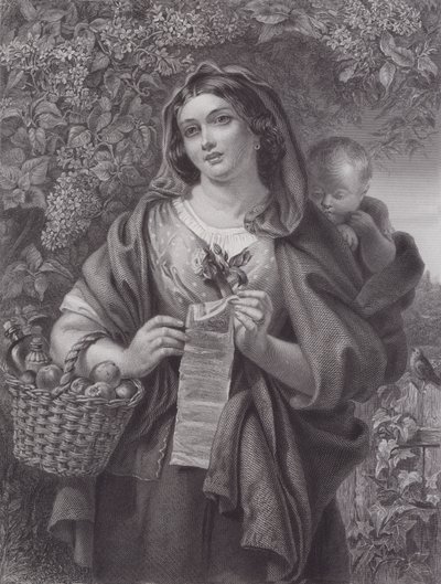 Ballad Singer (gravür) by Daniel (after) Maclise