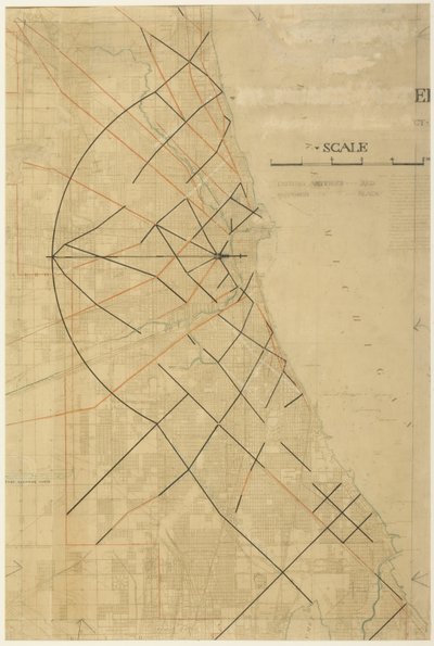 Chicago Planı, Chicago, Önerilen Çapraz Arterler, 1909