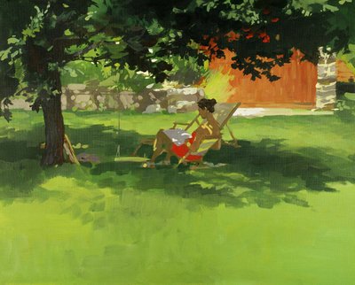 Okuyucu (tuval üzerine akrilik) by Daniel Cacouault