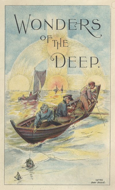'Derin Harikaları', Scott'ın Hipofosfitli Morina Karaciğeri Yağı Emülsiyonu için reklam, 1895 by Daniel Carter Beard