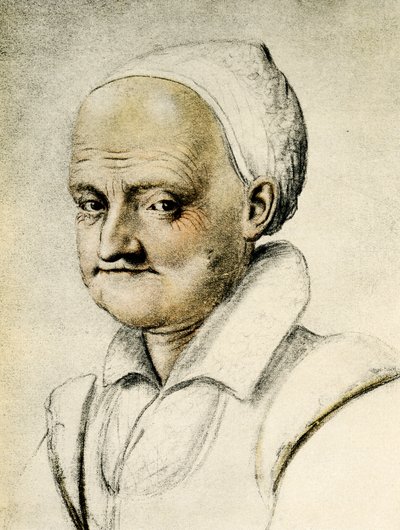 yaşlı bir kadın portresi by Daniel Dumonstier or Dumoustier