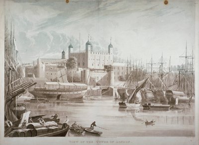 Londra Kulesi, 1819. by Daniel Havell