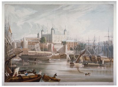 Londra Kulesi, 1819. by Daniel Havell