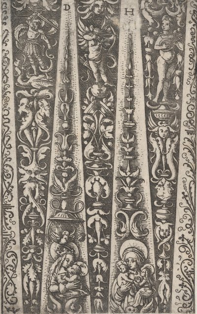 Yivli Zırh Kanalları için Tasarım, yakl. 1515. by Daniel Hopfer