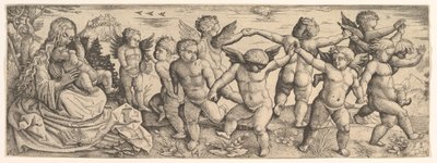 Bir Manzarada Dans Eden Meleklerle Bakire ve Çocuk, 1530