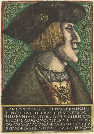 İmparator Charles V by Daniel Hopfer and Hieronymus Hopfer