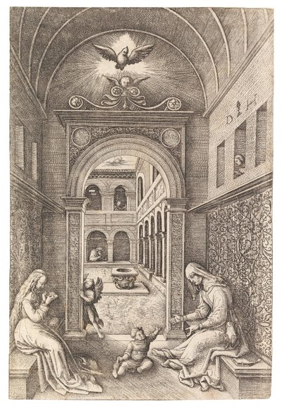 Aziz Anne ile Bakire ve Çocuk , c. 1500. by Daniel Hopfer the Elder