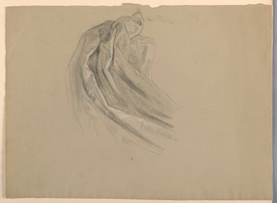 "Bir Magdalen" için Perdelik Çalışması by Daniel Huntington