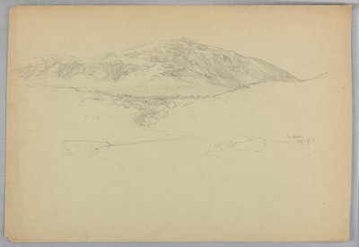 Manzara Kroki, Çöl Dağı, Maine by Daniel Huntington
