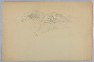 Manzara Kroki, Çöl Dağı, Maine by Daniel Huntington