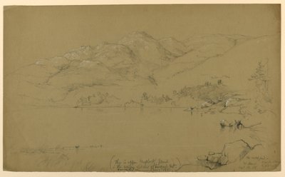 Manzara Kroki, Çöl Dağı, Maine by Daniel Huntington