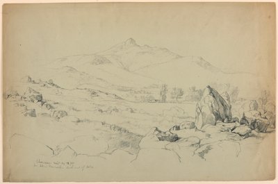Gölün güneybatısında, Tamworth yakınlarındaki Tepeden Chocorua Dağı by Daniel Huntington
