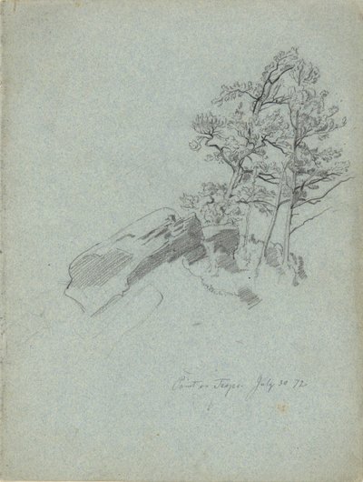 Tuzakların üzerine gelin. 30 Temmuz 72, eskiz defterinden by Daniel Huntington