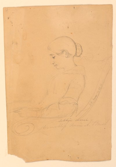 Profilde Oturan Annie A. Brush