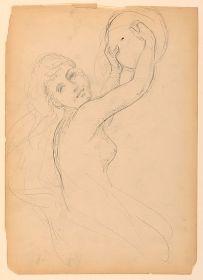 Bir Bacchante için Eskiz by Daniel Huntington