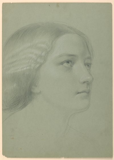"Bir Magdalen" için Bir Kadının Başının İncelenmesi by Daniel Huntington