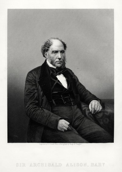 Archibald Alison, İskoç didaktik ve felsefi yazar, c1880 by Daniel John Pound