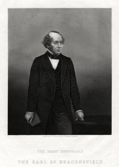 Benjamin Disraeli, Beaconsfield Kontu, Başbakan, 1880 by Daniel John Pound