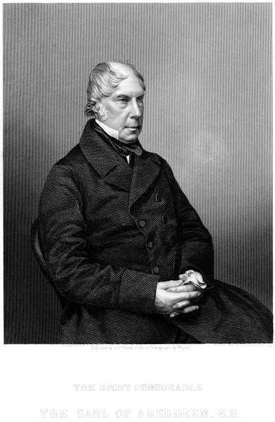 George Gordon, Aberdeen 4. Kontu 1784-1860, İskoç devlet adamı, c1860. by Daniel John Pound
