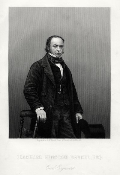 Isambard Kingdom Brunel, İngiliz mühendis, c1880. by Daniel John Pound