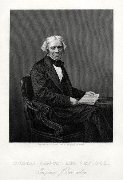 Michael Faraday, İngiliz bilim adamı, c1880 by Daniel John Pound