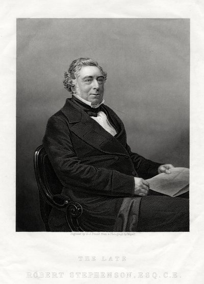 Robert Stephenson, İngiliz inşaat mühendisi, 1880 by Daniel John Pound