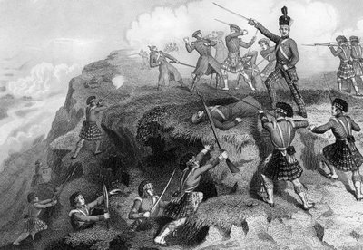 Rus tabyasına saldıran Highlanders, Alma Savaşı, 1854, 1857 by Daniel John Pound
