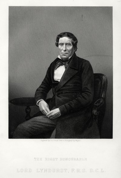 Çok Saygıdeğer John Singleton Copley, Lord Chancellor ve politikacı, c1880 by Daniel John Pound