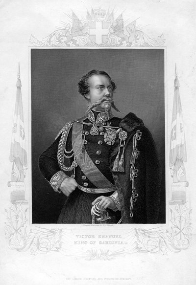 Victor Emanuel, Sardunya Kralı, 19. yüzyıl. by Daniel John Pound