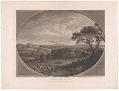 Gezicht op Londra, gezien vanaf Hampstead Heath Highgate