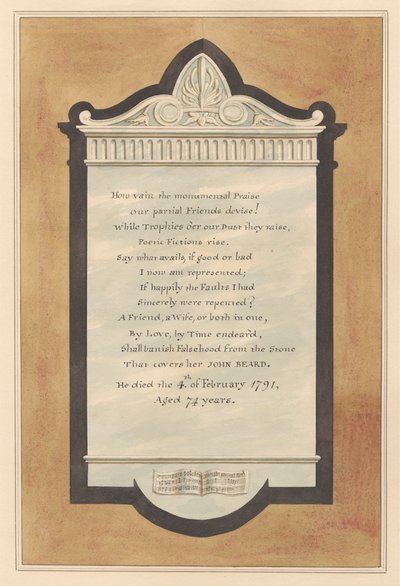 Hampton Kilisesi'nden John Beard Anıtı by Daniel Lysons