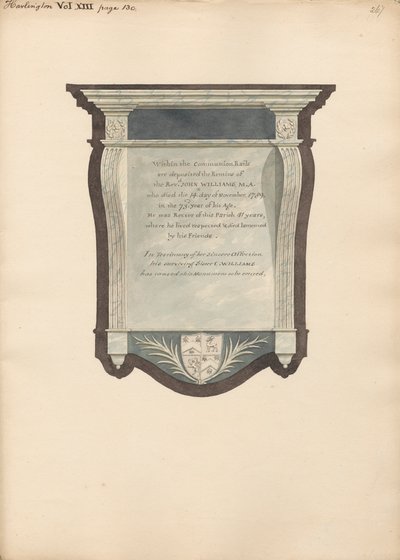 Harlington Kilisesi'nden John William Anıtı by Daniel Lysons