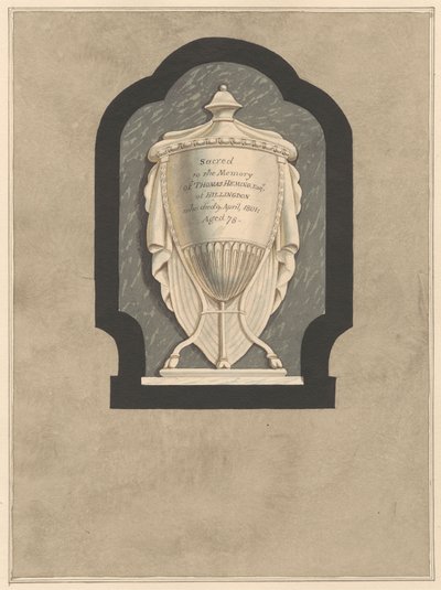 Hillingdon Kilisesi'nden Thomas Heming Anıtı by Daniel Lysons