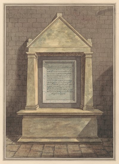 Her ikisi de Hanworth Kilisesi'nden Elizabeth Isaak Adlı İki Kuzen Anıtı by Daniel Lysons