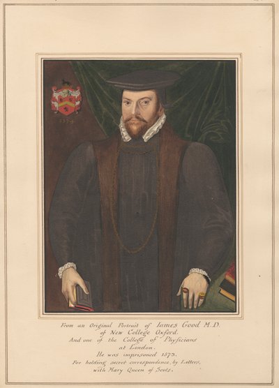 New College Oxford'dan Dr. James Good'un Portresi by Daniel Lysons