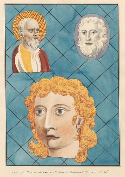 Hanworth Kilisesi'nin Doğu Penceresindeki Vitray by Daniel Lysons