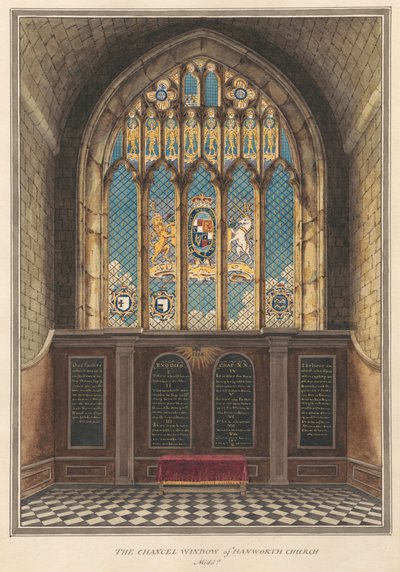 Hanworth Kilisesi'nin Şans Penceresi by Daniel Lysons