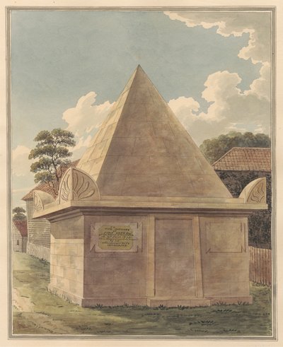 Hampton Churchyard'dan John Greg'in Mezarı by Daniel Lysons