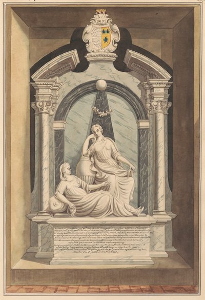 Hampton Kilisesi'nden Bayan Susannah Thomas ve Dame Dorothy Thomas'ın Mezarı by Daniel Lysons