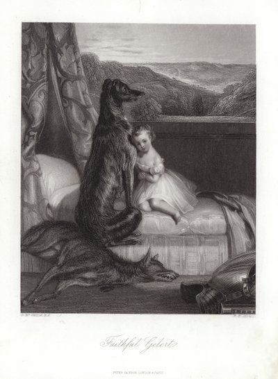 sadık Gelert by Daniel Maclise