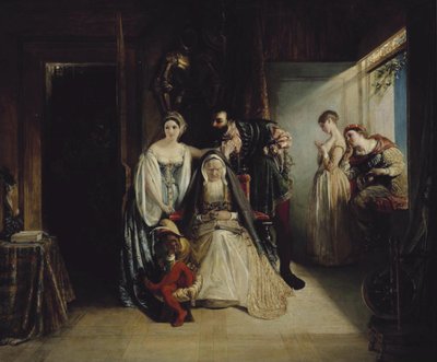 Francis I ve Diane de Poitiers by Daniel Maclise