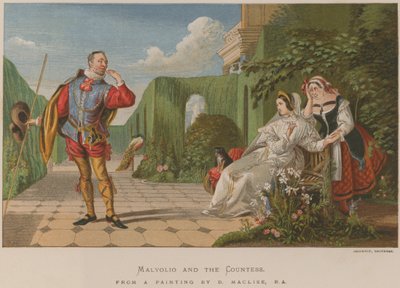 Malvolio ve Kontes by Daniel Maclise