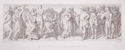Tostig yerine Northumbria Kontu seçilen Morcar, Harold, L. Gruner tarafından kazınmış 